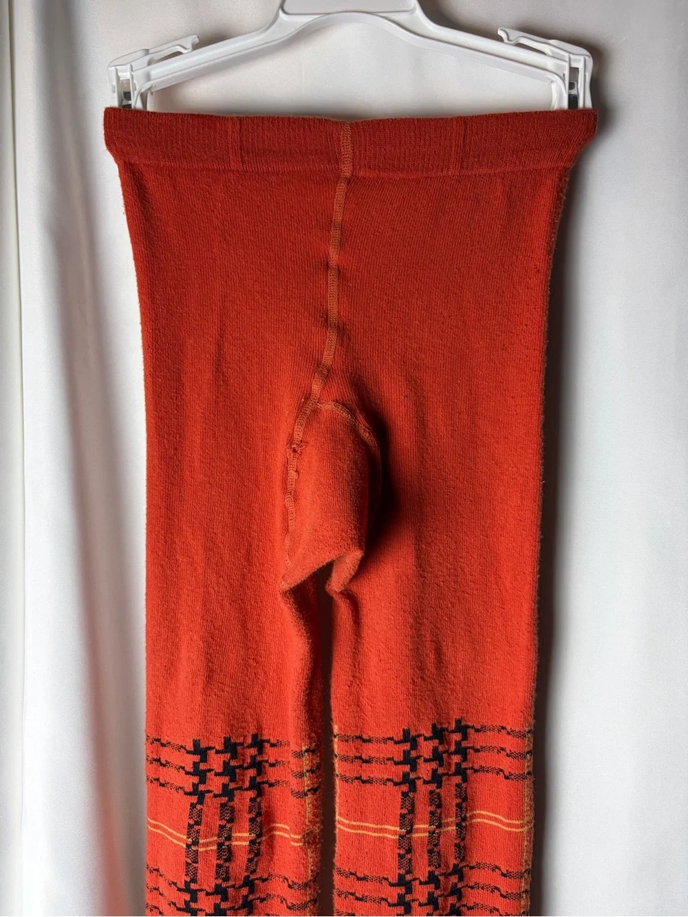 Falke Orange Plaid Women's Tights